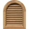 Ekena Millwork Round Top Gable Vent Functional, Western Red Cedar Gable Vent w/ Brick Mould Face Frame, 32"W x 26"H GVWRT32X2600RFUWR - alternate 1